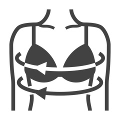 "Small chest, real shape"